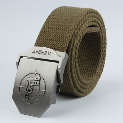 2021. Novi uniseks metalni visokokvalitetni platneni remen s uzorkom pištolja, policijski i vojni korisnički vanjski pojas, muški remen za obuku