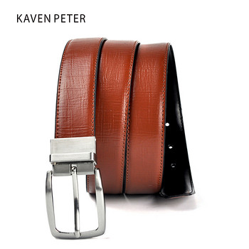 New Men Belt Leather Luxury Brand Designer Διάσημος μάρκας γνήσιου δέρματος Brand Luxury Belts Καφέ παντελόνι Ανδρικό γνήσιο δέρμα