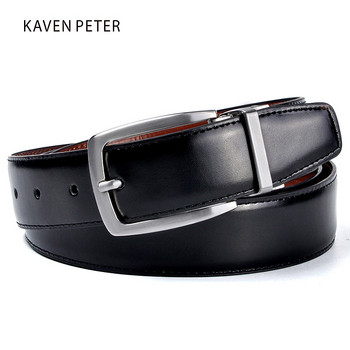 New Men Belt Leather Luxury Brand Designer Διάσημος μάρκας γνήσιου δέρματος Brand Luxury Belts Καφέ παντελόνι Ανδρικό γνήσιο δέρμα