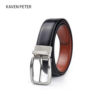 New Men Belt Leather Luxury Brand Designer Διάσημος μάρκας γνήσιου δέρματος Brand Luxury Belts Καφέ παντελόνι Ανδρικό γνήσιο δέρμα