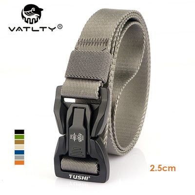 VATLTY Új, 2,5 cm-es Techwear Hip Hop Nylon Övötvözet Gyorscsat Katonai Taktikai Öv Férfi Női Vékony Öv Öv Férfi