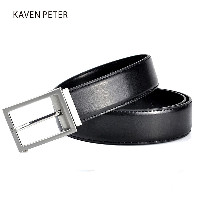 Muški remen od prave kože Muški smeđi i crni luksuzni kožni remeni za traperice za muškarce Uredski rad Klasični muški remeni