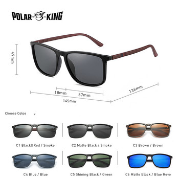 Polarking Νέα πολυτελή Polarized γυαλιά ηλίου Ανδρικές αποχρώσεις οδήγησης Ανδρικά γυαλιά ηλίου Vintage Travel Fishing Classic Γυαλιά ηλίου 400