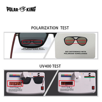Polarking Νέα πολυτελή Polarized γυαλιά ηλίου Ανδρικές αποχρώσεις οδήγησης Ανδρικά γυαλιά ηλίου Vintage Travel Fishing Classic Γυαλιά ηλίου 400