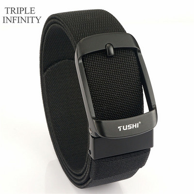 2022 Ελαστική ζώνη με στιβαρή μεταλλική πόρπη Αναπνεύσιμη ανδρική τζιν ζώνες καμβά καουμπόη υπαίθρια στρατιωτική ζώνη τακτικής κυνηγιού Quick Dry