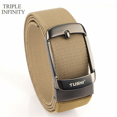 2022 Ελαστική ζώνη με στιβαρή μεταλλική πόρπη Αναπνεύσιμη ανδρική τζιν ζώνες καμβά καουμπόη υπαίθρια στρατιωτική ζώνη τακτικής κυνηγιού Quick Dry