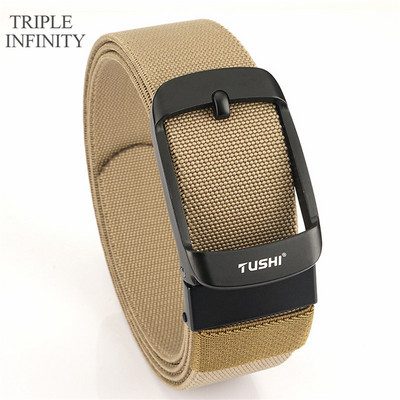 2022 Ελαστική ζώνη με στιβαρή μεταλλική πόρπη Αναπνεύσιμη ανδρική τζιν ζώνες καμβά καουμπόη υπαίθρια στρατιωτική ζώνη τακτικής κυνηγιού Quick Dry