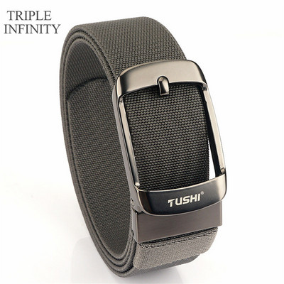 2022 Ελαστική ζώνη με στιβαρή μεταλλική πόρπη Αναπνεύσιμη ανδρική τζιν ζώνες καμβά καουμπόη υπαίθρια στρατιωτική ζώνη τακτικής κυνηγιού Quick Dry