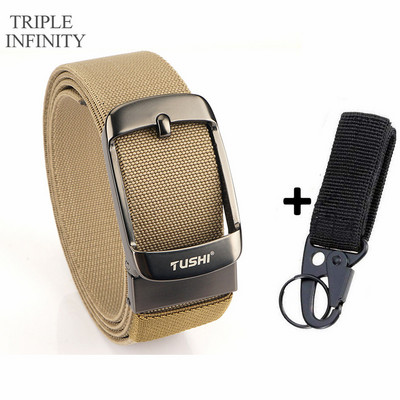 2022 Ελαστική ζώνη με στιβαρή μεταλλική πόρπη Αναπνεύσιμη ανδρική τζιν ζώνες καμβά καουμπόη υπαίθρια στρατιωτική ζώνη τακτικής κυνηγιού Quick Dry