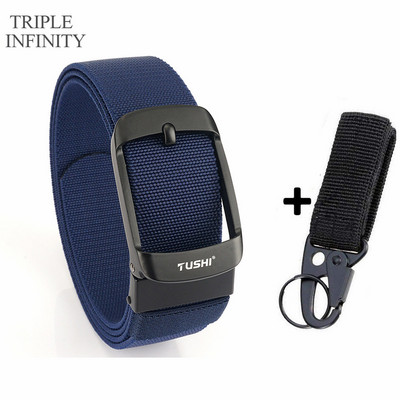 2022 Ελαστική ζώνη με στιβαρή μεταλλική πόρπη Αναπνεύσιμη ανδρική τζιν ζώνες καμβά καουμπόη υπαίθρια στρατιωτική ζώνη τακτικής κυνηγιού Quick Dry