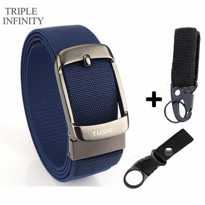 2022 Ελαστική ζώνη με στιβαρή μεταλλική πόρπη Αναπνεύσιμη ανδρική τζιν ζώνες καμβά καουμπόη υπαίθρια στρατιωτική ζώνη τακτικής κυνηγιού Quick Dry