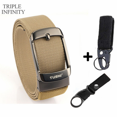 2022 Ελαστική ζώνη με στιβαρή μεταλλική πόρπη Αναπνεύσιμη ανδρική τζιν ζώνες καμβά καουμπόη υπαίθρια στρατιωτική ζώνη τακτικής κυνηγιού Quick Dry