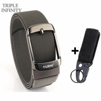 2022 Ελαστική ζώνη με στιβαρή μεταλλική πόρπη Αναπνεύσιμη ανδρική τζιν ζώνες καμβά καουμπόη υπαίθρια στρατιωτική ζώνη τακτικής κυνηγιού Quick Dry