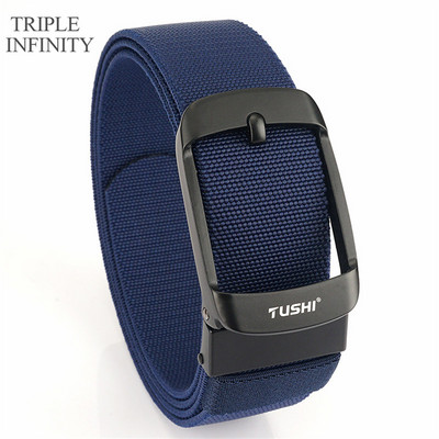 2022 Ελαστική ζώνη με στιβαρή μεταλλική πόρπη Αναπνεύσιμη ανδρική τζιν ζώνες καμβά καουμπόη υπαίθρια στρατιωτική ζώνη τακτικής κυνηγιού Quick Dry