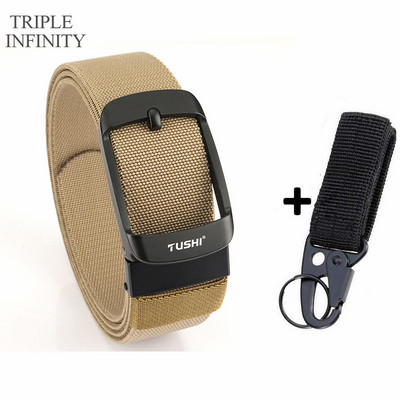 2022 Ελαστική ζώνη με στιβαρή μεταλλική πόρπη Αναπνεύσιμη ανδρική τζιν ζώνες καμβά καουμπόη υπαίθρια στρατιωτική ζώνη τακτικής κυνηγιού Quick Dry