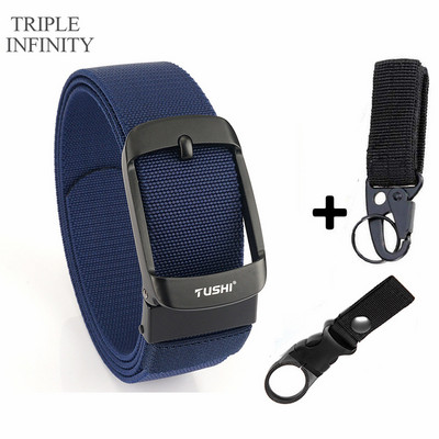 2022 Ελαστική ζώνη με στιβαρή μεταλλική πόρπη Αναπνεύσιμη ανδρική τζιν ζώνες καμβά καουμπόη υπαίθρια στρατιωτική ζώνη τακτικής κυνηγιού Quick Dry