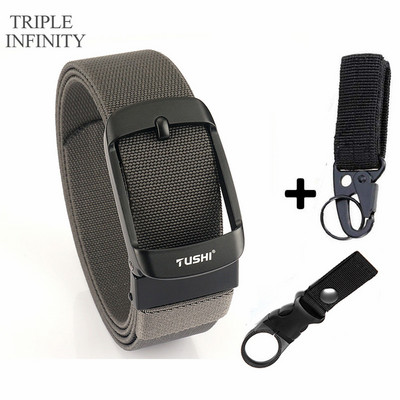 2022 Ελαστική ζώνη με στιβαρή μεταλλική πόρπη Αναπνεύσιμη ανδρική τζιν ζώνες καμβά καουμπόη υπαίθρια στρατιωτική ζώνη τακτικής κυνηγιού Quick Dry