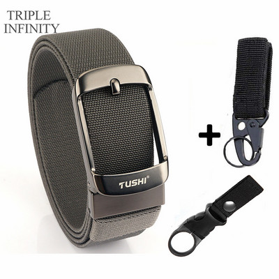 2022 Ελαστική ζώνη με στιβαρή μεταλλική πόρπη Αναπνεύσιμη ανδρική τζιν ζώνες καμβά καουμπόη υπαίθρια στρατιωτική ζώνη τακτικής κυνηγιού Quick Dry