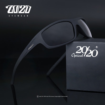 20/20 Optiline brändi disain Uued polariseeritud päikeseprillid Meeste Mood Meeste prillid Päikeseprillid Reisipüügiks Oculos PL66 Karbiga