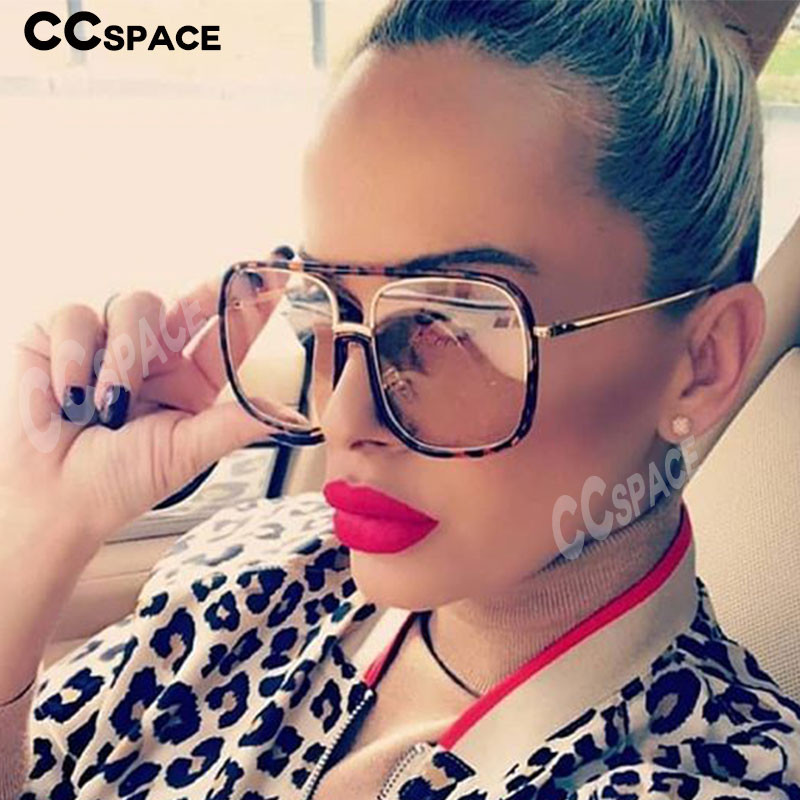 46160 Četvrtaste sunčane naočale s velikim okvirom Muškarci Ženske modne nijanse UV400 Vintage naočale