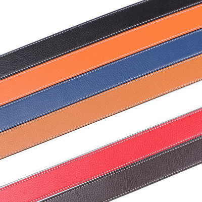 Modni originalni muški kožni remen bez gumba Drugi sloj goveđe kože Retro pojasevi Remen Ležerno nošenje bez kopče