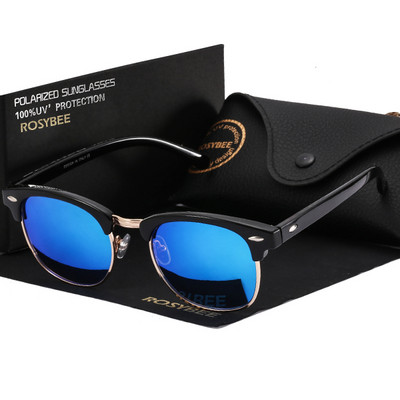 ROSYBEE UV400 polarizirane sunčane naočale Muškarci Žene Klasične Cool Retro sunčane naočale Presvučene muške sjenila za vožnju Moda Muške Oculos