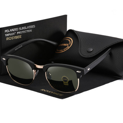 ROSYBEE UV400 polarizirane sunčane naočale Muškarci Žene Klasične Cool Retro sunčane naočale Presvučene muške sjenila za vožnju Moda Muške Oculos