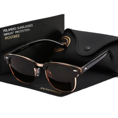 ROSYBEE UV400 polarizirane sunčane naočale Muškarci Žene Klasične Cool Retro sunčane naočale Presvučene muške sjenila za vožnju Moda Muške Oculos
