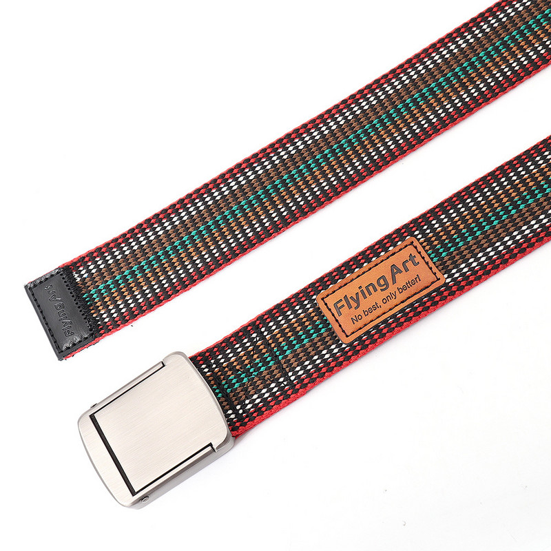 Sõjalised taktikalised lõuendirihmad Unisex mood vabaaja luksuslikud lääne teksad Aksessuaarid Goth Punk Boho nailonist põimitud noorte vöö