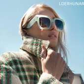 Modni trend Retro četvrtaste sunčane naočale velikog okvira Gradijent boja Anti radijacije Anti ultraljubičaste Ženske vanjske sunčane naočale