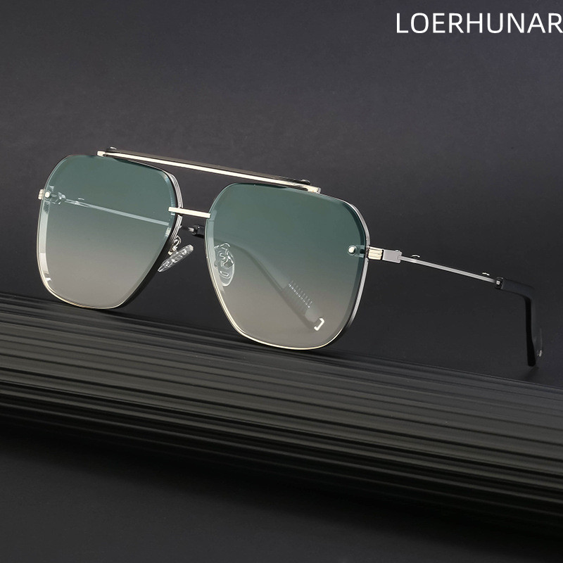 Nove pilotske naočale velikog okvira, gradijent, muške sunčane naočale za vanjsku upotrebu, otporne na UV zrake i zračenje, sunčane naočale za vožnju s dvostrukim snopom