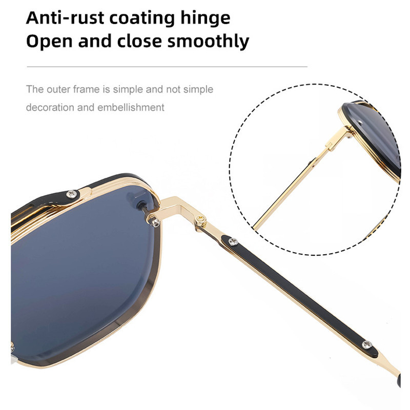 Nove pilotske naočale velikog okvira, gradijent, muške sunčane naočale za vanjsku upotrebu, otporne na UV zrake i zračenje, sunčane naočale za vožnju s dvostrukim snopom