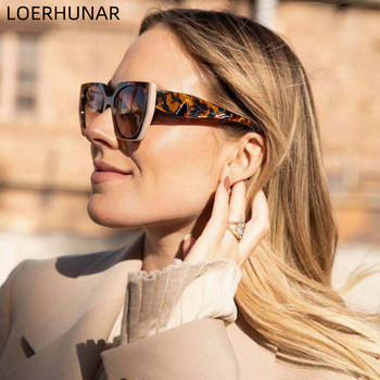 LOERHUNAR New Fashion Large τετράγωνα γυαλιά ηλίου Trend Retro UV Radiation Protection Θερινά γυναικεία γυαλιά ηλίου σκίασης εξωτερικού χώρου