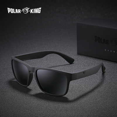 POLARKING Brand Polarized Sunglasses For Men Plastic Oculos de sol Men`s Fashion Square Driving Eyewear Travel Sun Glass