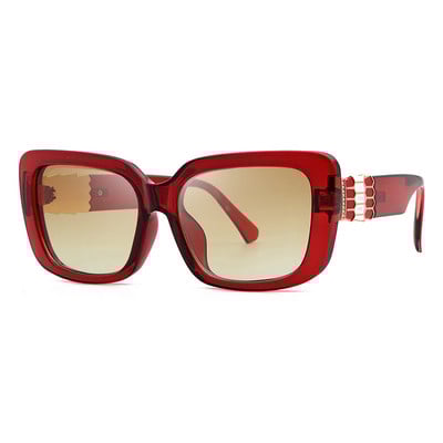 LOERHUNAR New Fashion Retro Square Päikeseprillid Gradient Ocean Päikeseprillid Täisraamiga päikeseprillid Naiste Päikeseprillid Välistingimustes