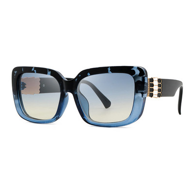 LOERHUNAR New Fashion Retro Square Päikeseprillid Gradient Ocean Päikeseprillid Täisraamiga päikeseprillid Naiste Päikeseprillid Välistingimustes