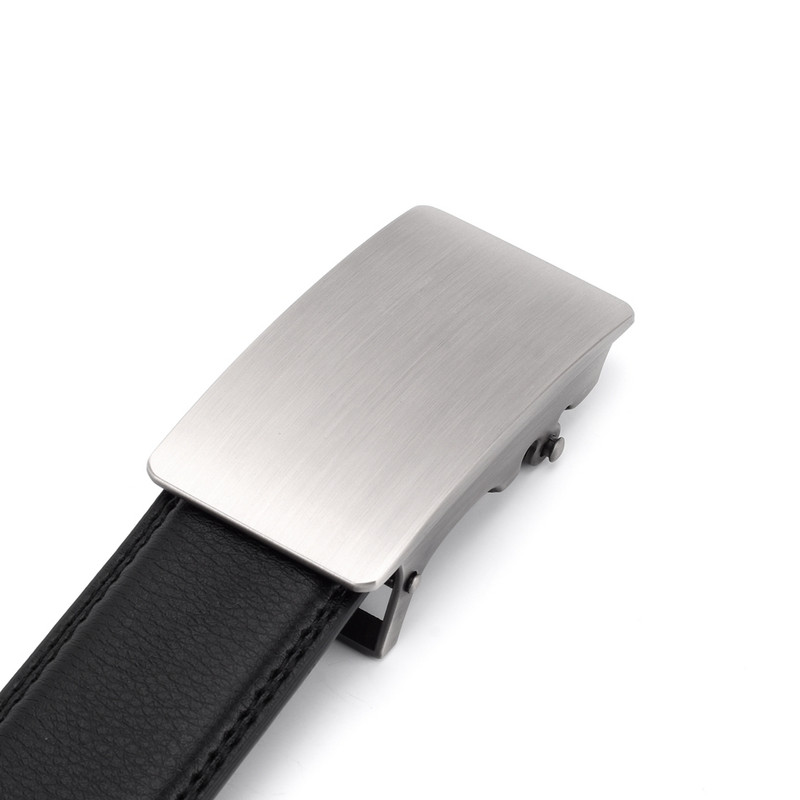 WOWTIGER Novi crni kožni remen visokokvalitetne legure s automatskom kopčom remenje širine 3,5 cm za muškarce Dizajnerske marke Muški darovi