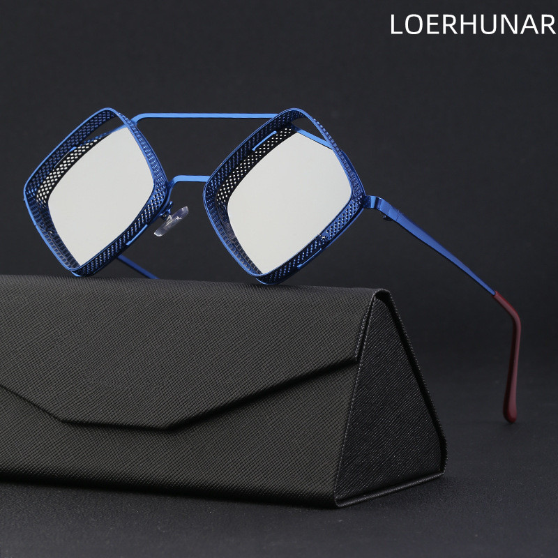 Ochelari la modă în stil punk din metal Ochelari de soare universali pentru bărbați și femei Ochelari de soare pentru bărbați, anti-radiații, anti-ultraviolete