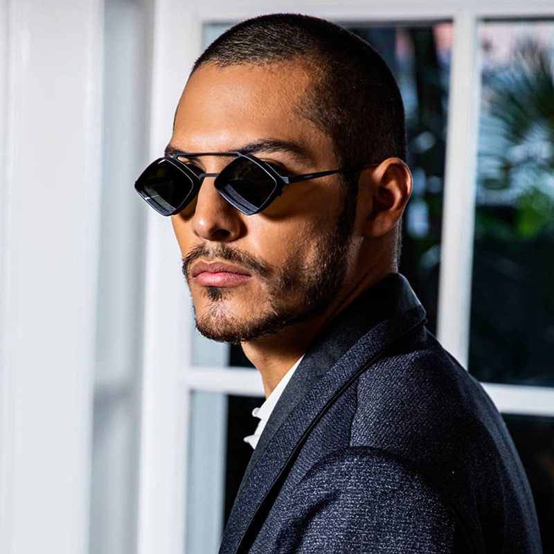 Ochelari la modă în stil punk din metal Ochelari de soare universali pentru bărbați și femei Ochelari de soare pentru bărbați, anti-radiații, anti-ultraviolete