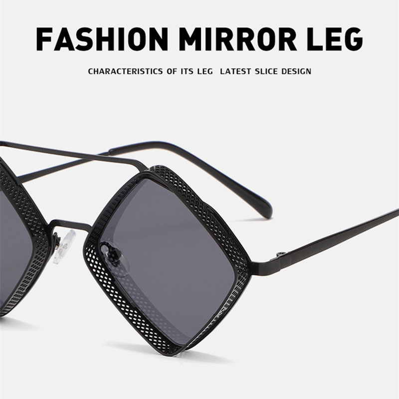Ochelari la modă în stil punk din metal Ochelari de soare universali pentru bărbați și femei Ochelari de soare pentru bărbați, anti-radiații, anti-ultraviolete