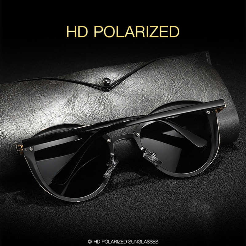 LOERHUNAR Nove modne sunčane naočale, metalne polarizirane visoke rezolucije, otporne na UV zračenje, mačje oko, retro ženske polarizirane sunčane naočale