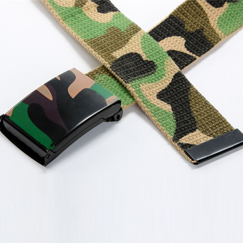 Novo Kamuflažni ispis Hip-hop grafiti Korejska verzija trenda Ležerni remeni Muški i ženski platneni remen 110 cm