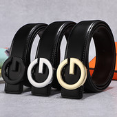 Vyriški diržai Laisvalaikis Natūralios odos diržas Madingo lydinio Smooth G sagtis Diržas Dizaineriniai diržai Vyriški Aukštos kokybės vyriški Prabangi Juosmuo