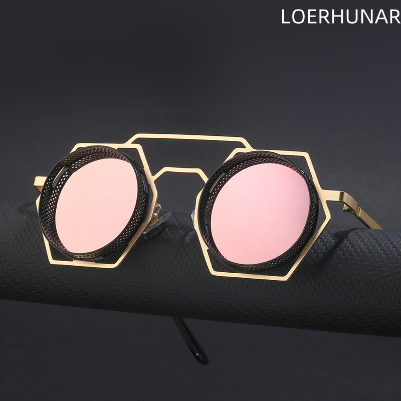 Nove euro-američke punk naočale, sunčane naočale s malim okvirom, okruglim okvirom, vanjske sunčane naočale protiv ultraljubičastog zračenja i zračenja
