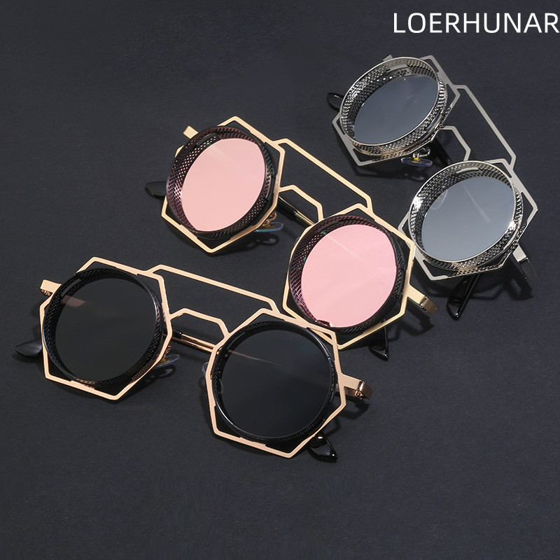 Nove euro-američke punk naočale, sunčane naočale s malim okvirom, okruglim okvirom, vanjske sunčane naočale protiv ultraljubičastog zračenja i zračenja