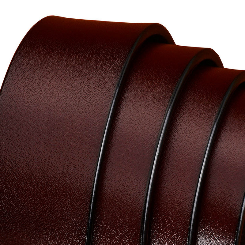 Modni remeni od prave kože za muškarce Bakrena legura Muški kaiš s kopčom Kvalitetan remen od goveđe kože drugi sloj muški Smeđi