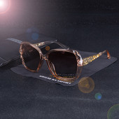 Dizajn luksuznog brenda Vintage polarizirane sunčane naočale Ženske ženske prevelike četvrtaste sunčane naočale Ženske naočale Oculos UV400 sjenila