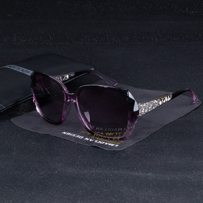 Dizajn luksuznog brenda Vintage polarizirane sunčane naočale Ženske ženske prevelike četvrtaste sunčane naočale Ženske naočale Oculos UV400 sjenila