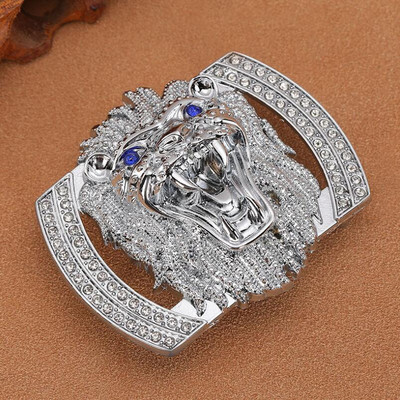 Nova legura Diamond Set Glatka kopča Muška kopča remena Glava Kopča ploča za slobodno vrijeme Muški modni pojasevi za visokokvalitetne žene