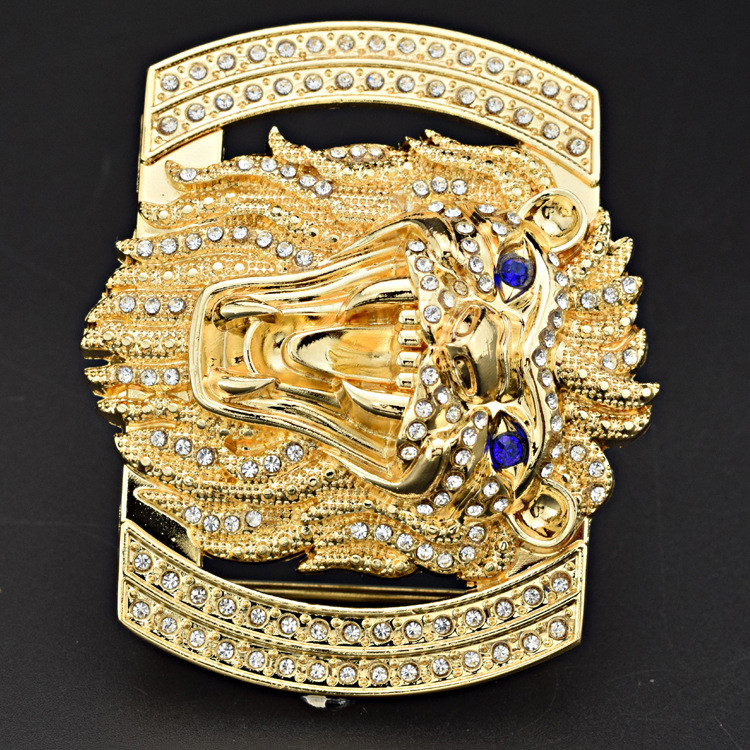 Nova legura Diamond Set Glatka kopča Muška kopča remena Glava Kopča ploča za slobodno vrijeme Muški modni pojasevi za visokokvalitetne žene